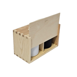 Komplet podełko + szkło do świec